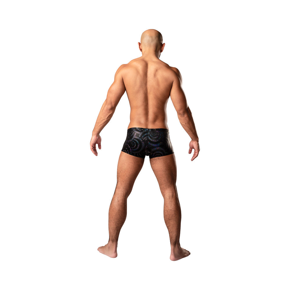 Male Power KaleiDickscope Mini Short Black M - Zateo Joy