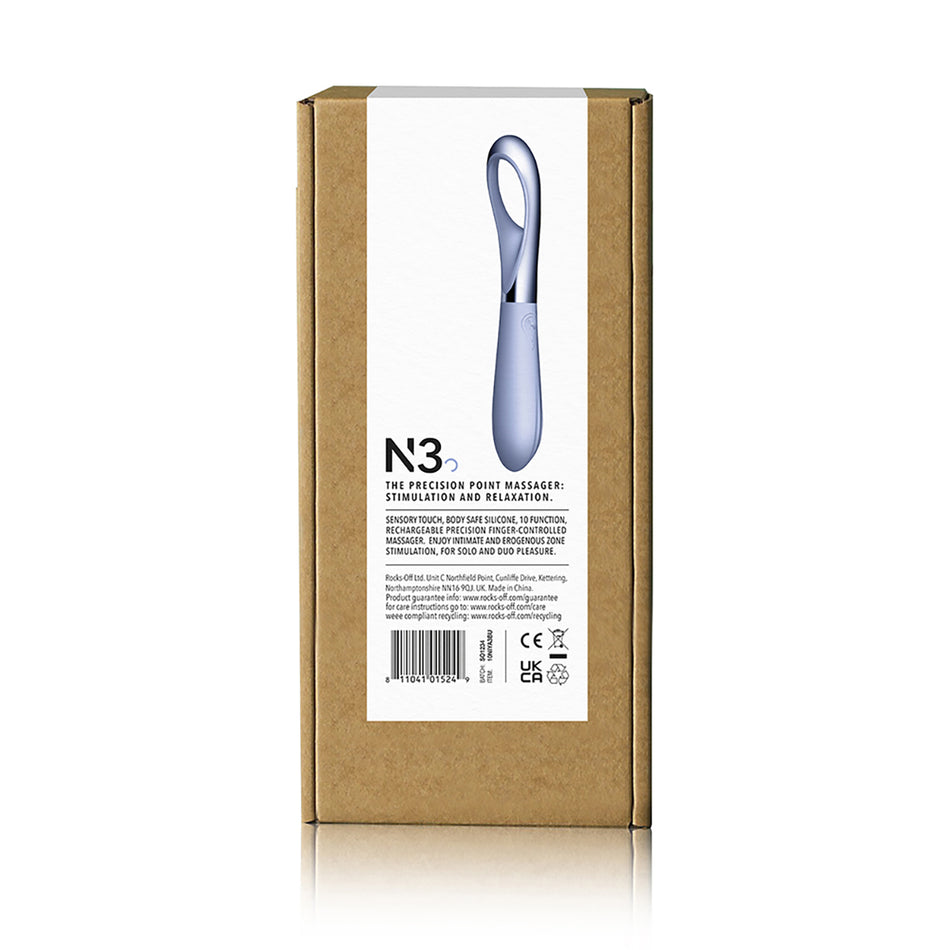 NIYA 3 Precision Point Massager Cornflower Rebranded Packaging - Zateo Joy