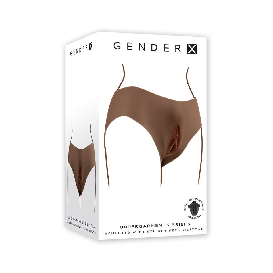 Gender X Vagina Panty Silicone Dark - Zateo Joy