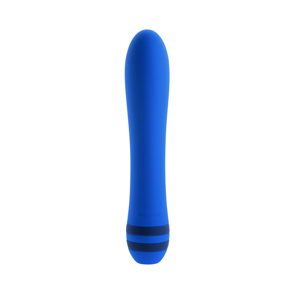 Evolved The Pleaser Rechargeable Vibrator Silicone Blue - Zateo Joy