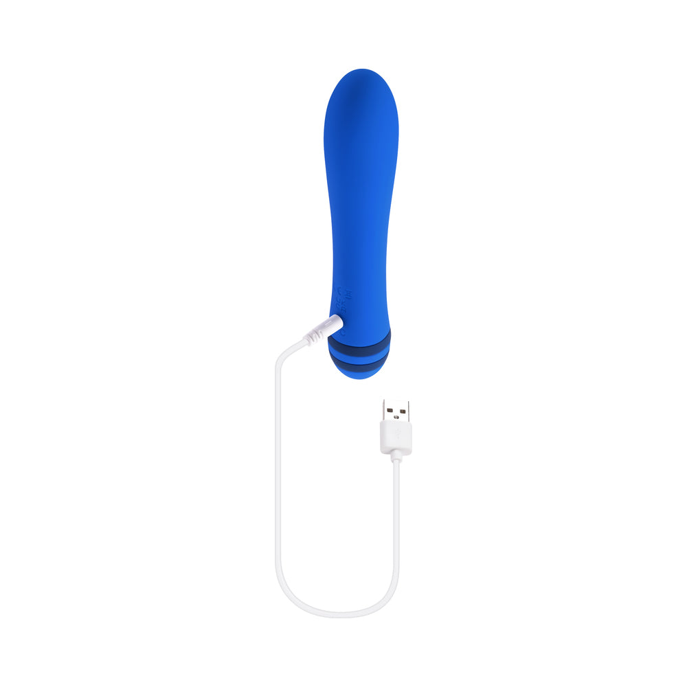 Evolved The Pleaser Rechargeable Vibrator Silicone Blue - Zateo Joy