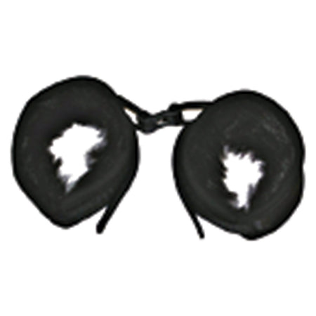 Mink Faux Fur Handcuffs - Black - Zateo Joy