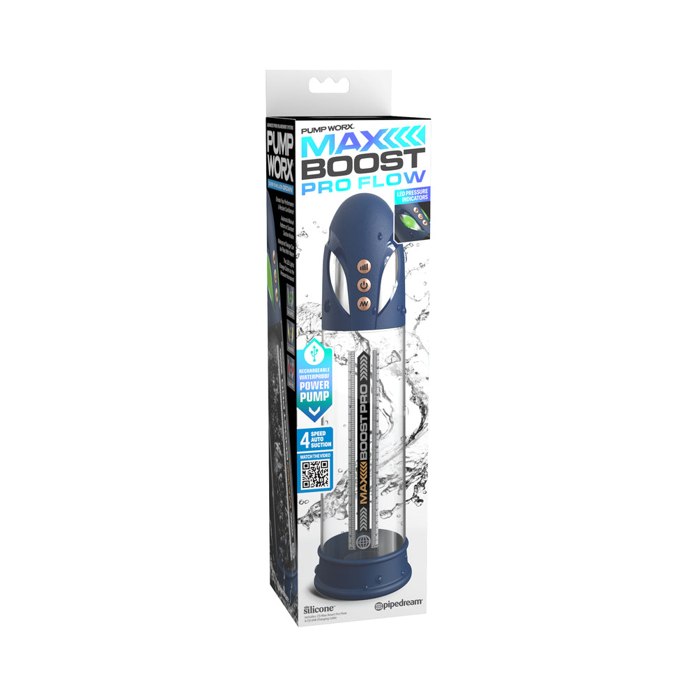 Pump Worx Max Boost Pro Flow Blue/Clear - Zateo Joy