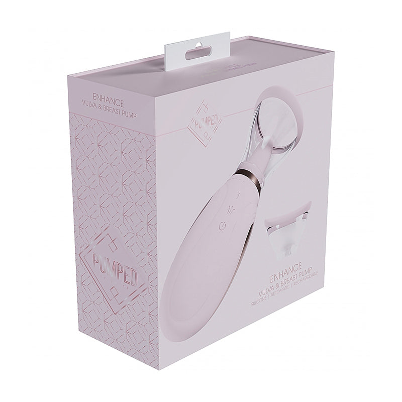 Pumped Enhance Automatic Rechargeable Vulva & Breast Pump Pink - Zateo Joy