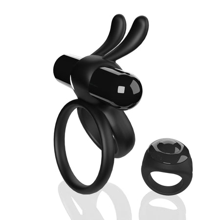 Screaming O Remote Controlled Ohare XL Vibrating Ring Black - Zateo Joy