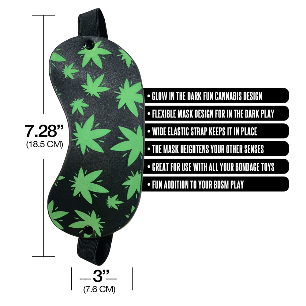 Stoner Vibes Chronic Collection Glow in the Dark Blindfold - Zateo Joy