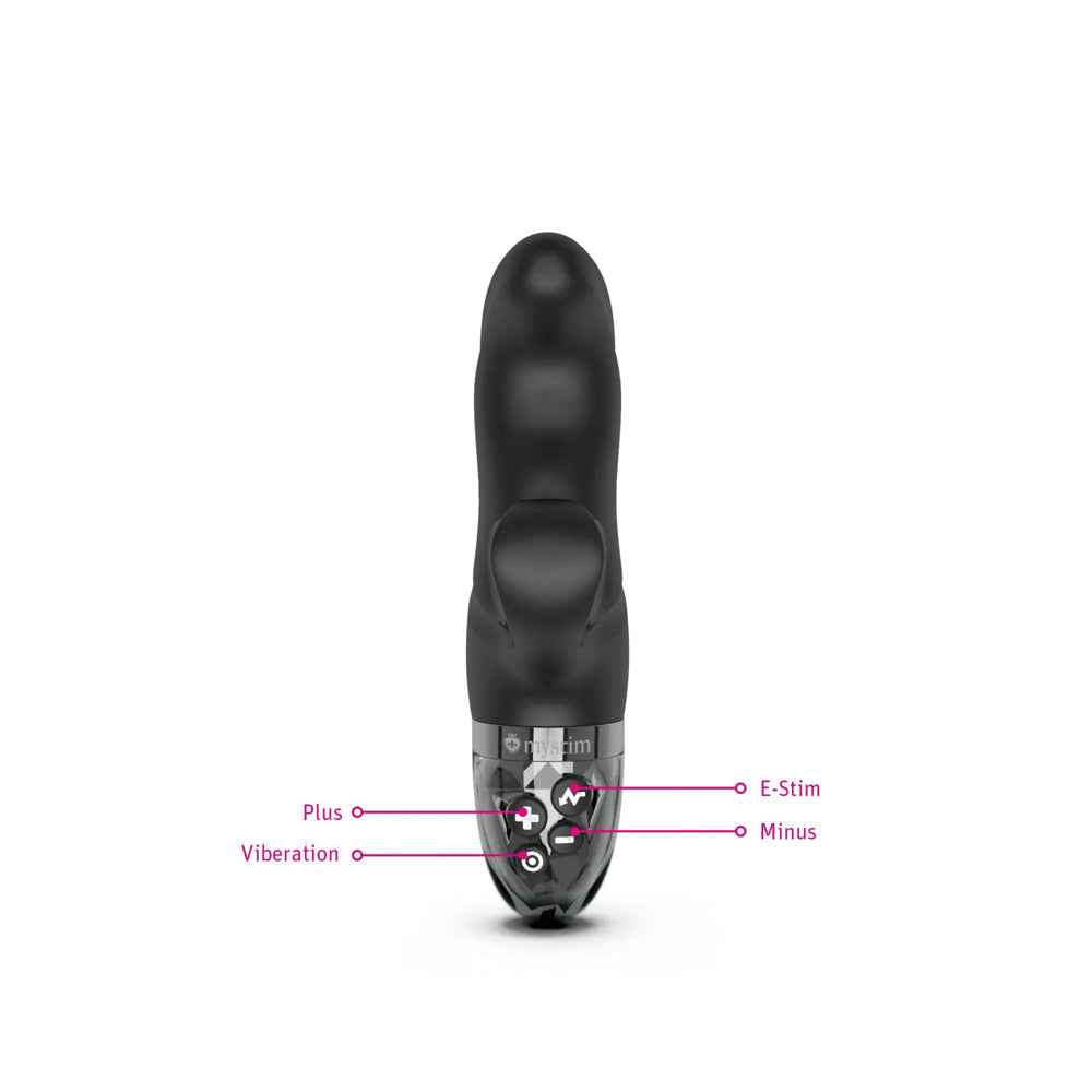 Mystim Hop Hop Bob eStim Vibrator Black - Zateo Joy