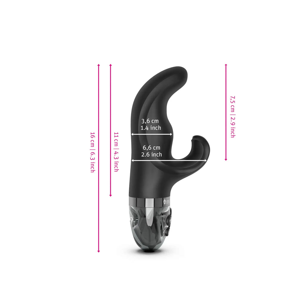 Mystim Hop Hop Bob eStim Vibrator Black - Zateo Joy