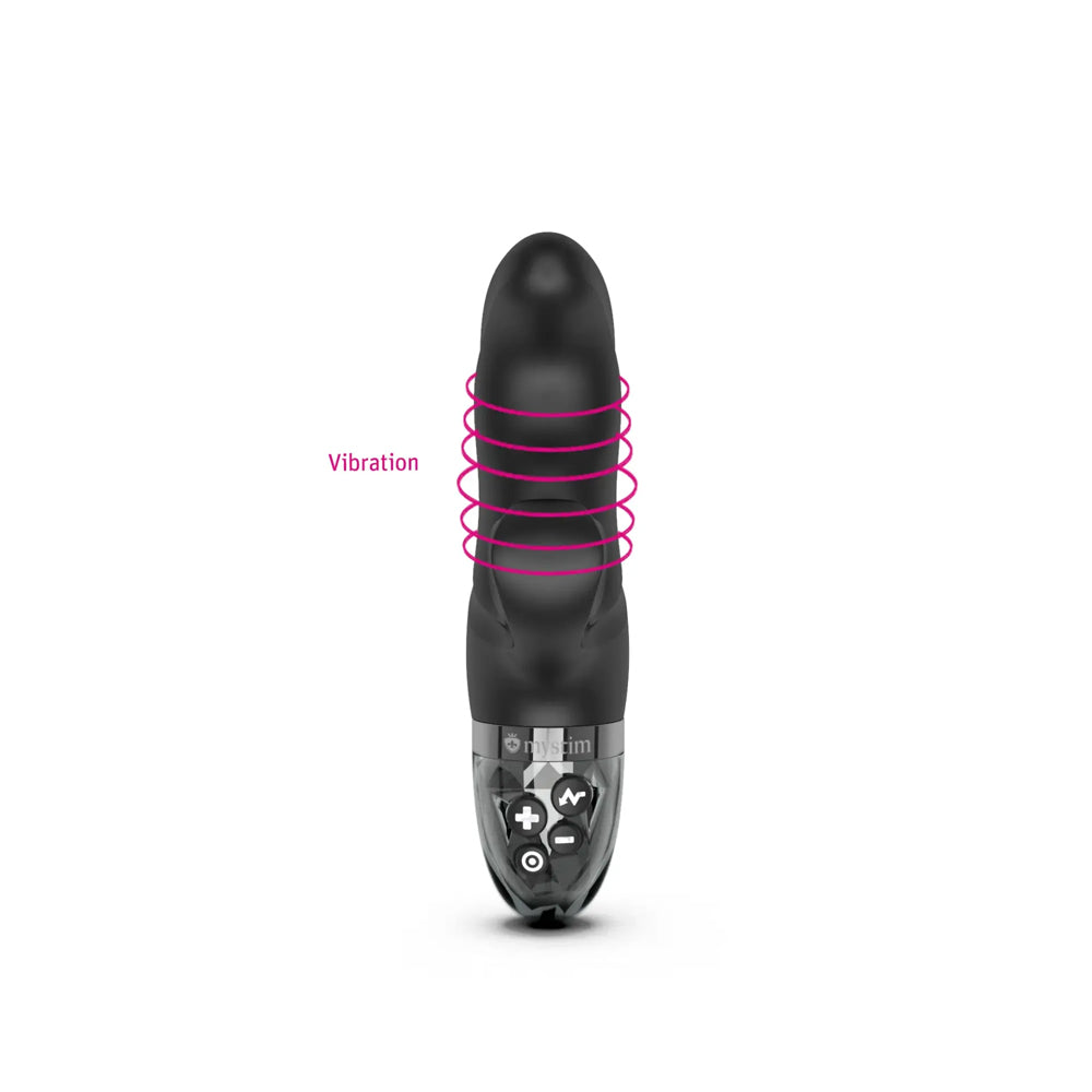 Mystim Hop Hop Bob eStim Vibrator Black - Zateo Joy