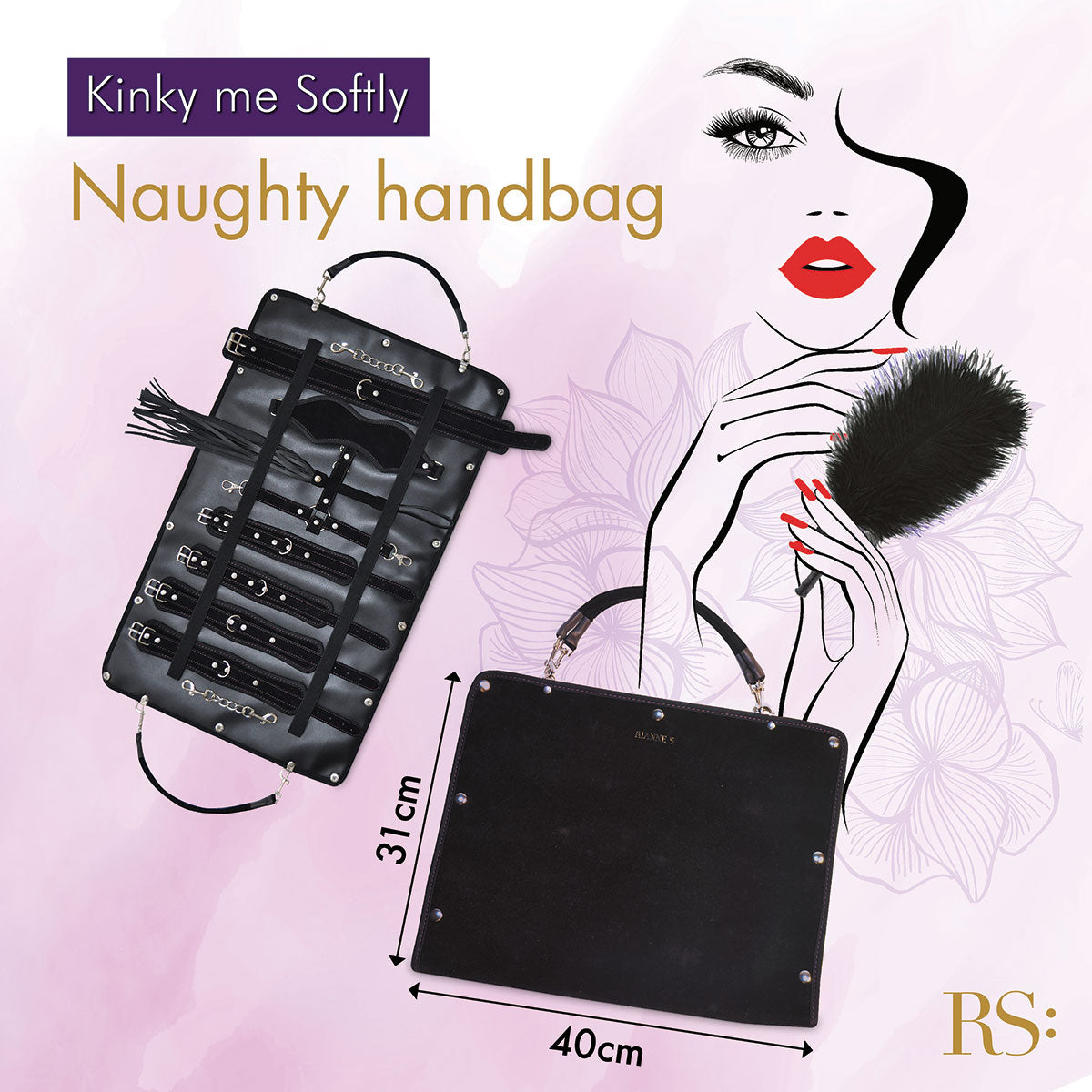 Rianne S Kinky Me Softly Bondage Kit - Black - Zateo Joy