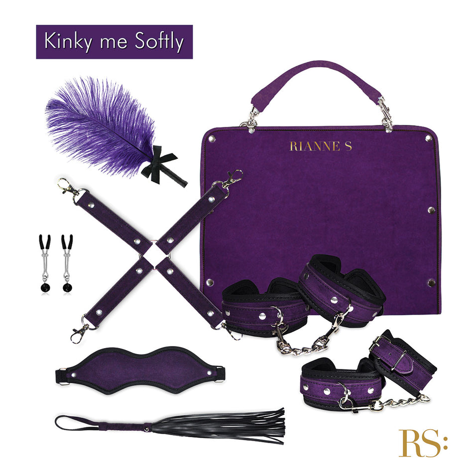 Rianne S Kinky Me Softly Bondage Kit - Purple - Zateo Joy