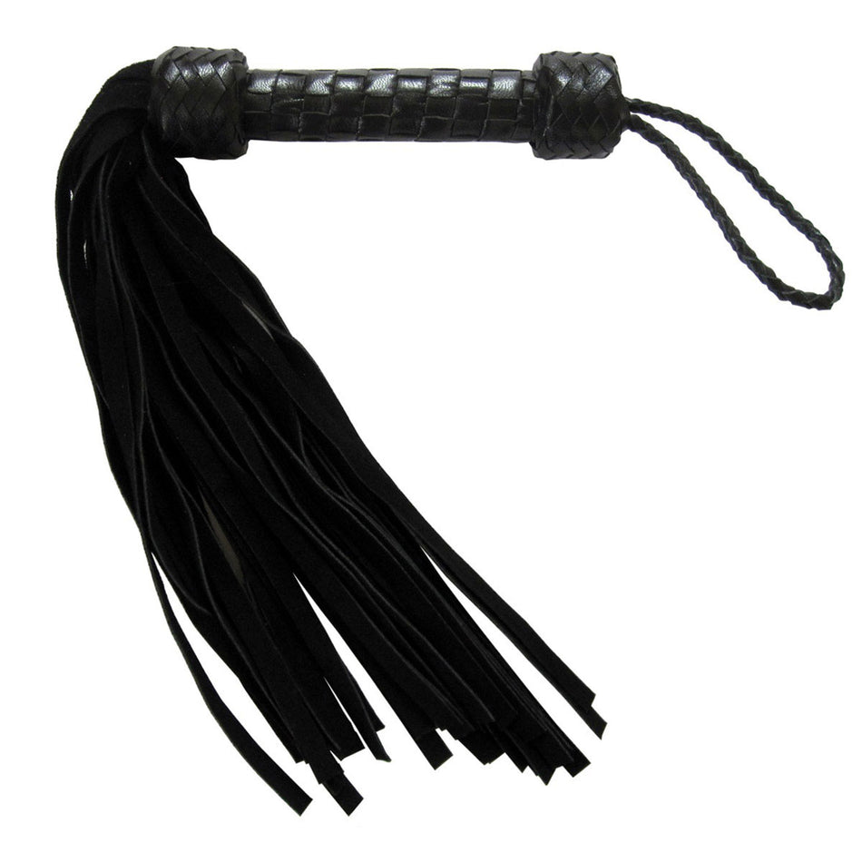 Short Suede Flogger - Black/Black - Zateo Joy