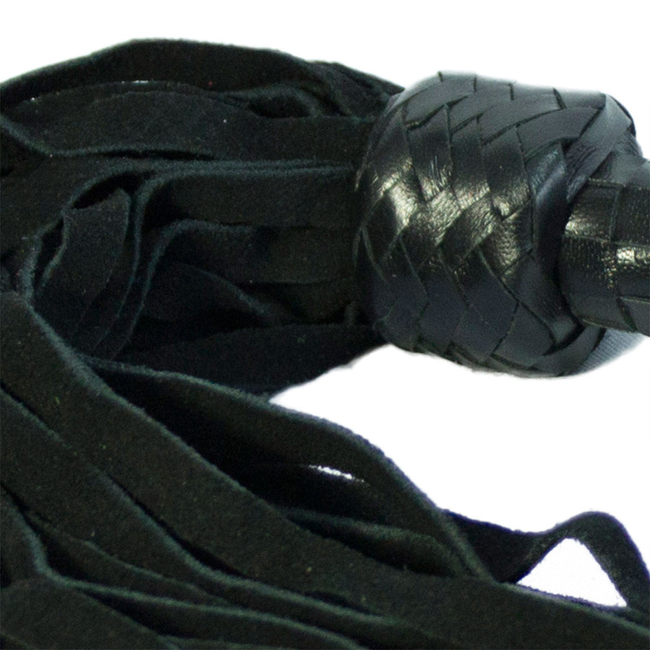 Short Suede Flogger - Black/Black - Zateo Joy