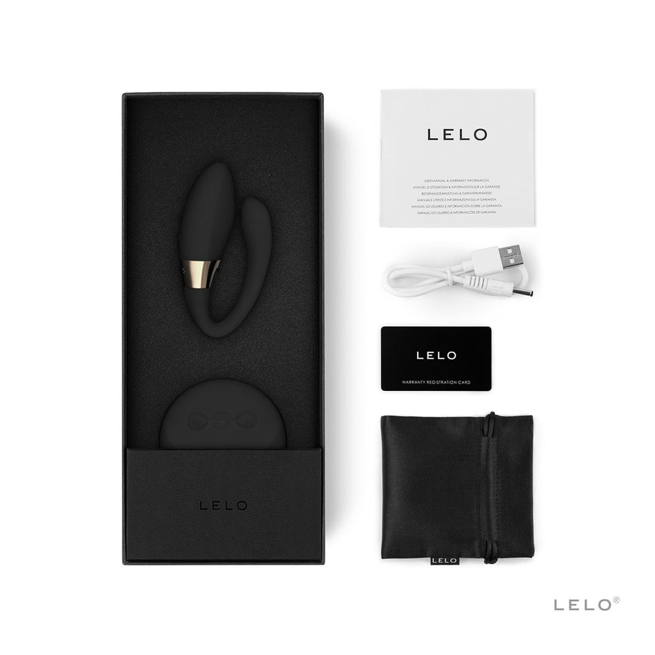 LELO TIANI DUO Rechargeable Dual Stimulation Couples Vibrator With Remote Black - Zateo Joy