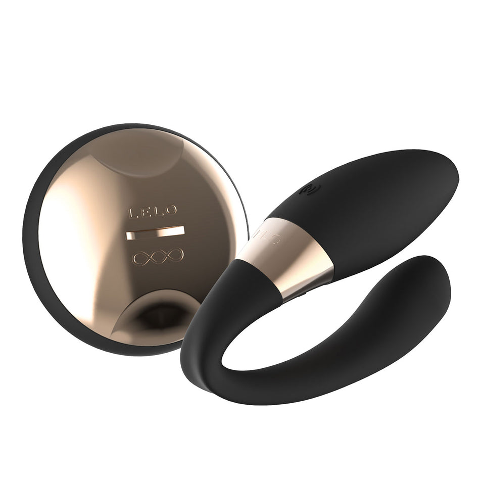 LELO TIANI DUO Rechargeable Dual Stimulation Couples Vibrator With Remote Black - Zateo Joy