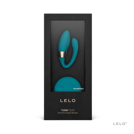 LELO TIANI DUO Rechargeable Dual Stimulation Couples Vibrator With Remote Ocean Blue - Zateo Joy