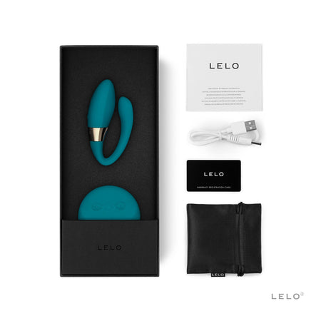 LELO TIANI DUO Rechargeable Dual Stimulation Couples Vibrator With Remote Ocean Blue - Zateo Joy