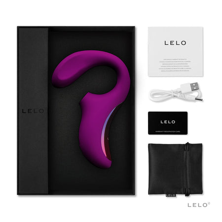 LELO ENIGMA Suction Dual Stimulator Deep Rose - Zateo Joy