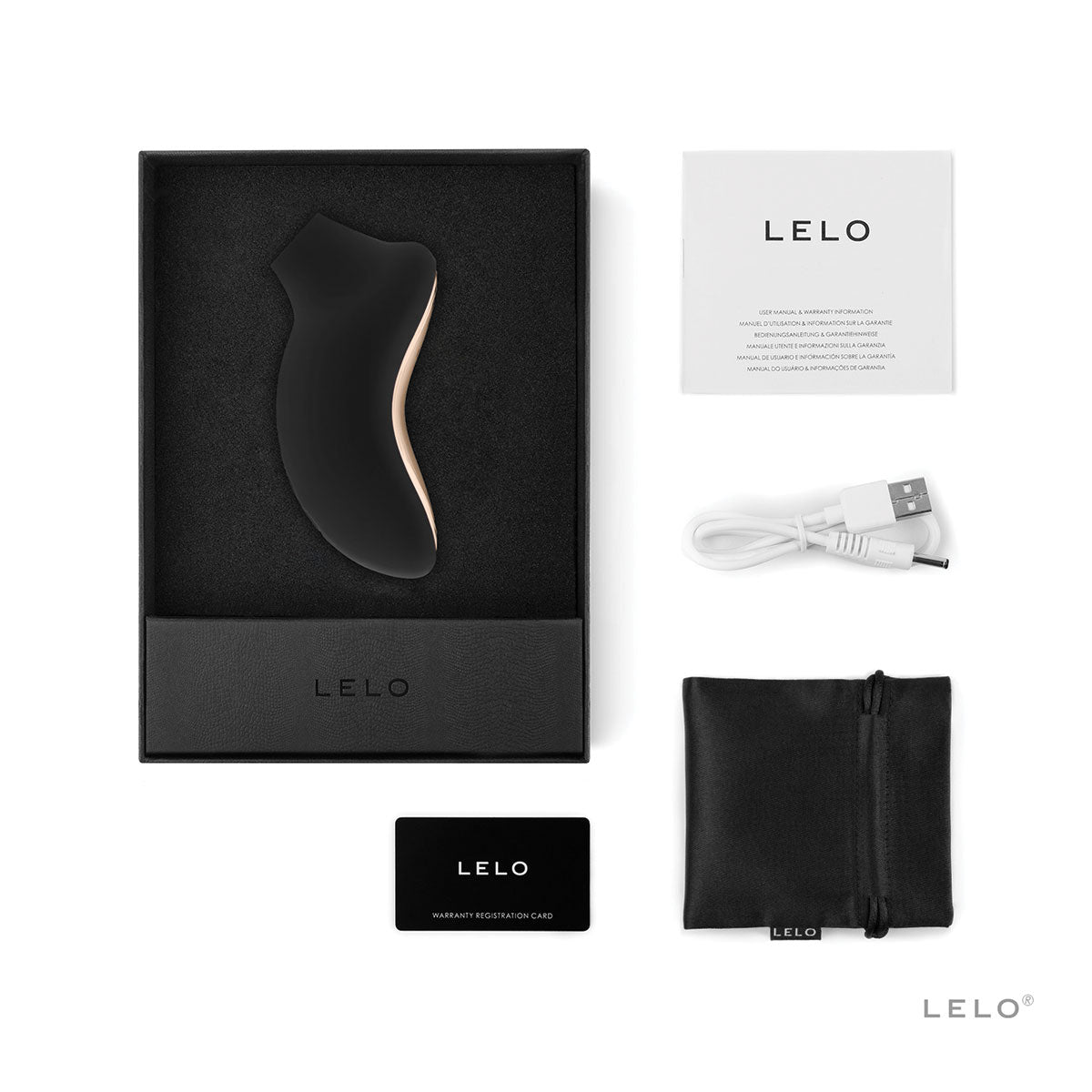 LELO SONA 2 Rechargeable Clitoral Stimulator Black - Zateo Joy