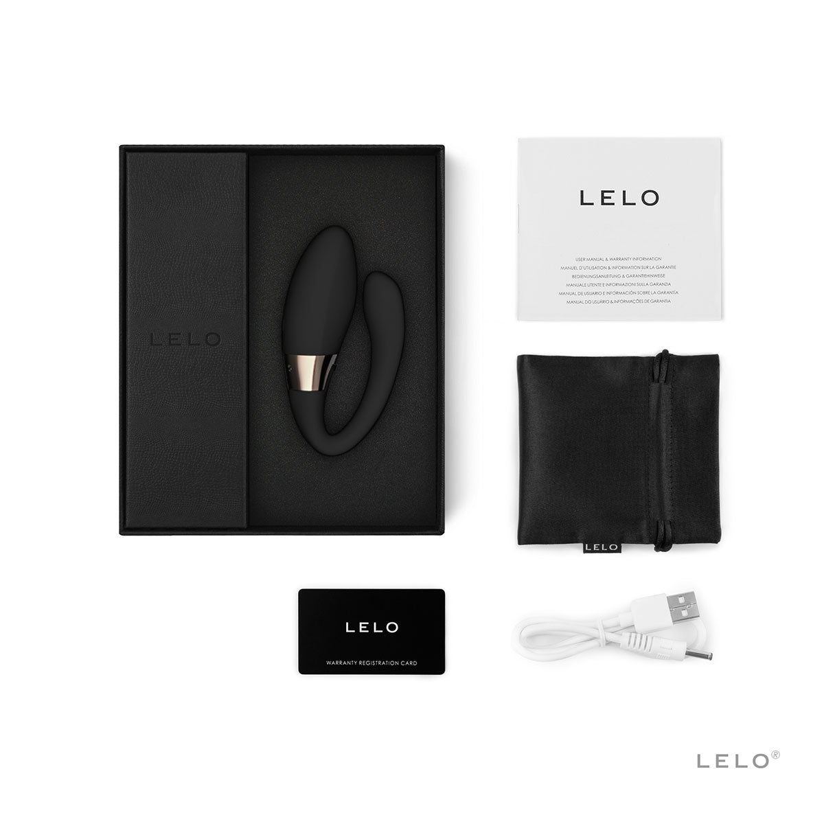 LELO TIANI HARMONY Rechargeable Dual Stimulation Couples Vibrator Black - Zateo Joy