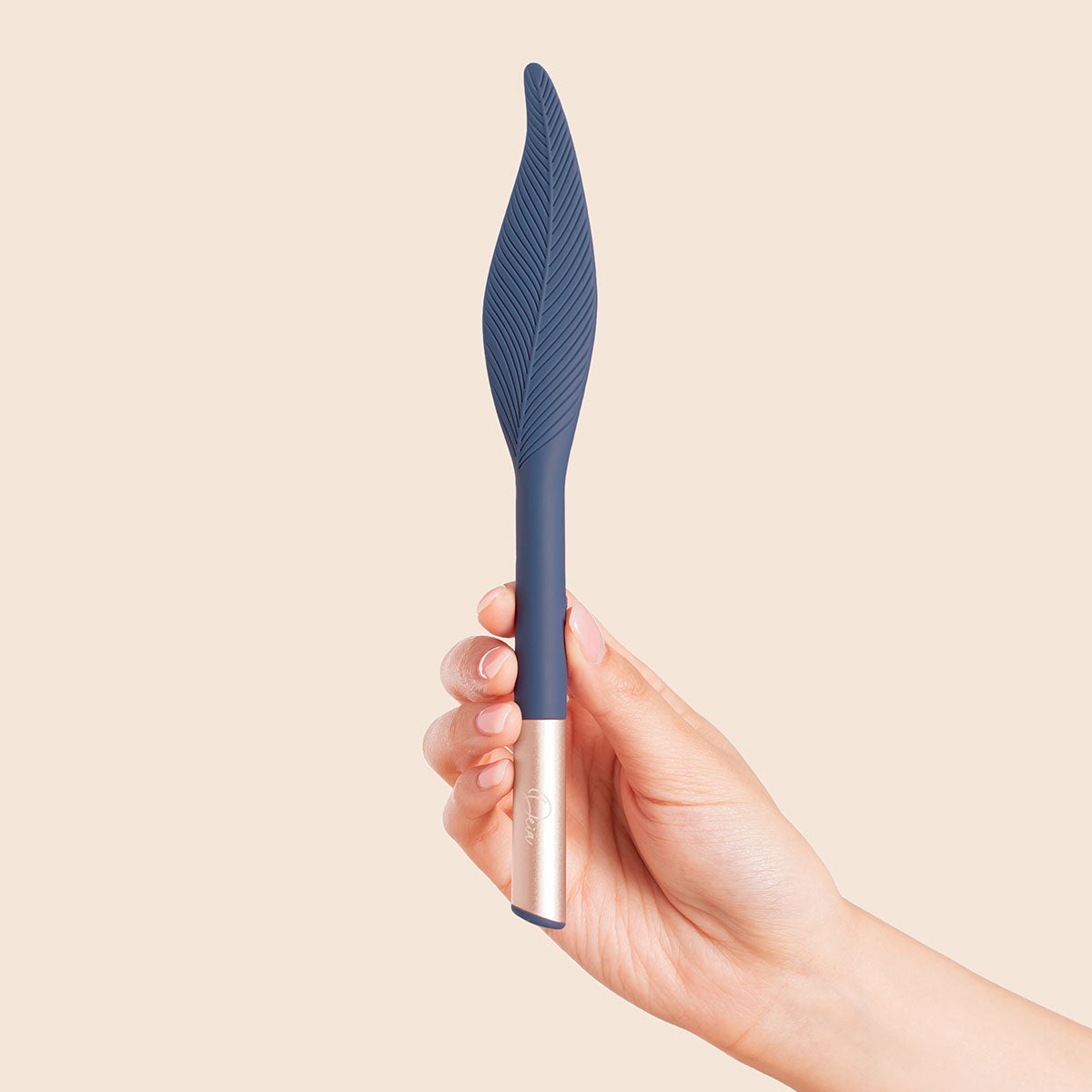 Deia The Feather Vibrating Tickler Silicone Blue - Zateo Joy