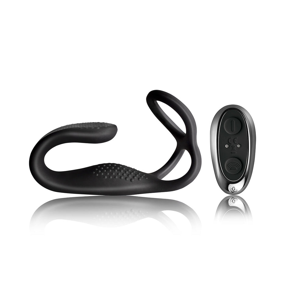 The-Vibe C-Ring and P-Spot Stimulator Black - Zateo Joy