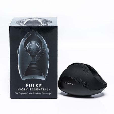 Hot Octopuss Pulse Solo Essential Rechargeable Vibrating Stroker Black - Zateo Joy