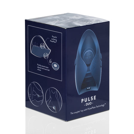 Hot Octopuss Pulse Duo Rechargeable Remote-Controlled Vibrating Stroker Blue - Zateo Joy