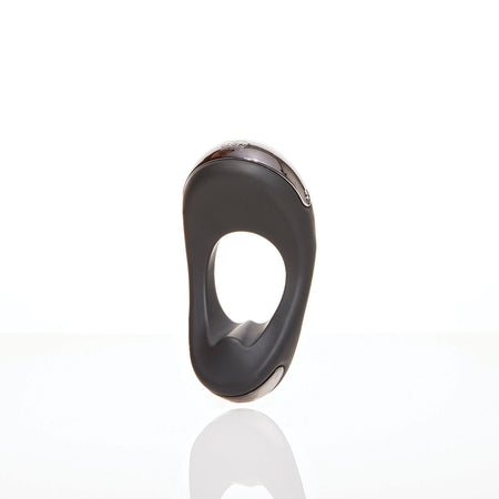 Hot Octopuss Atom Plus Rechargeable Vibrating Cock Ring Black - Zateo Joy