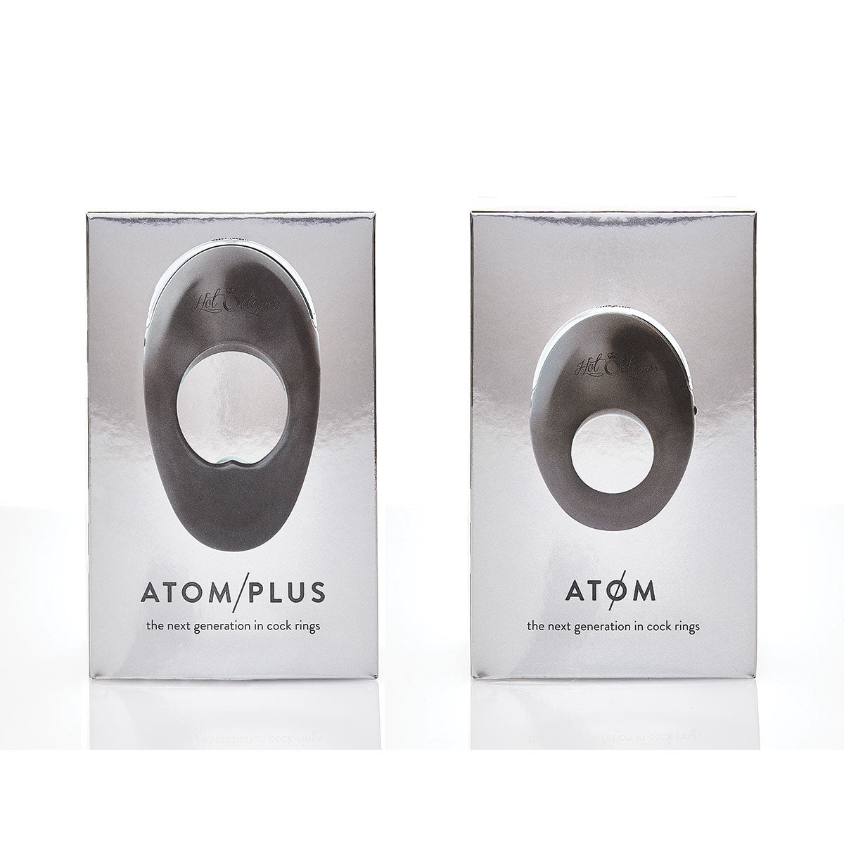 Hot Octopuss Atom Plus Rechargeable Vibrating Cock Ring Black - Zateo Joy