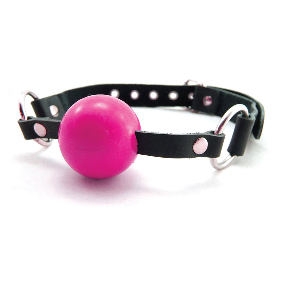 Sex Kitten Silicone Ball Gag Pink - Zateo Joy