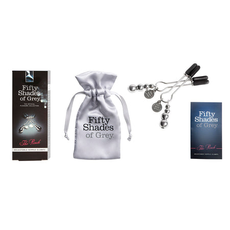 Fifty Shades of Grey The Pinch Adjustable Nipple Clamps - Zateo Joy