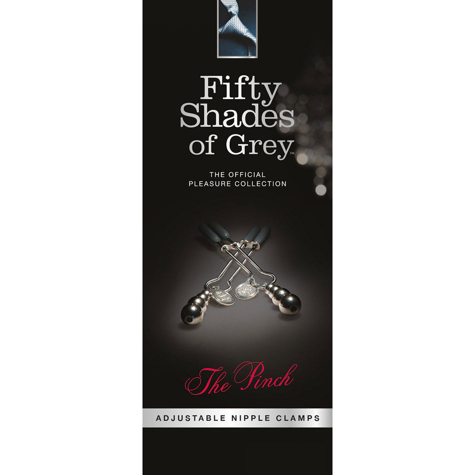 Fifty Shades of Grey The Pinch Adjustable Nipple Clamps - Zateo Joy