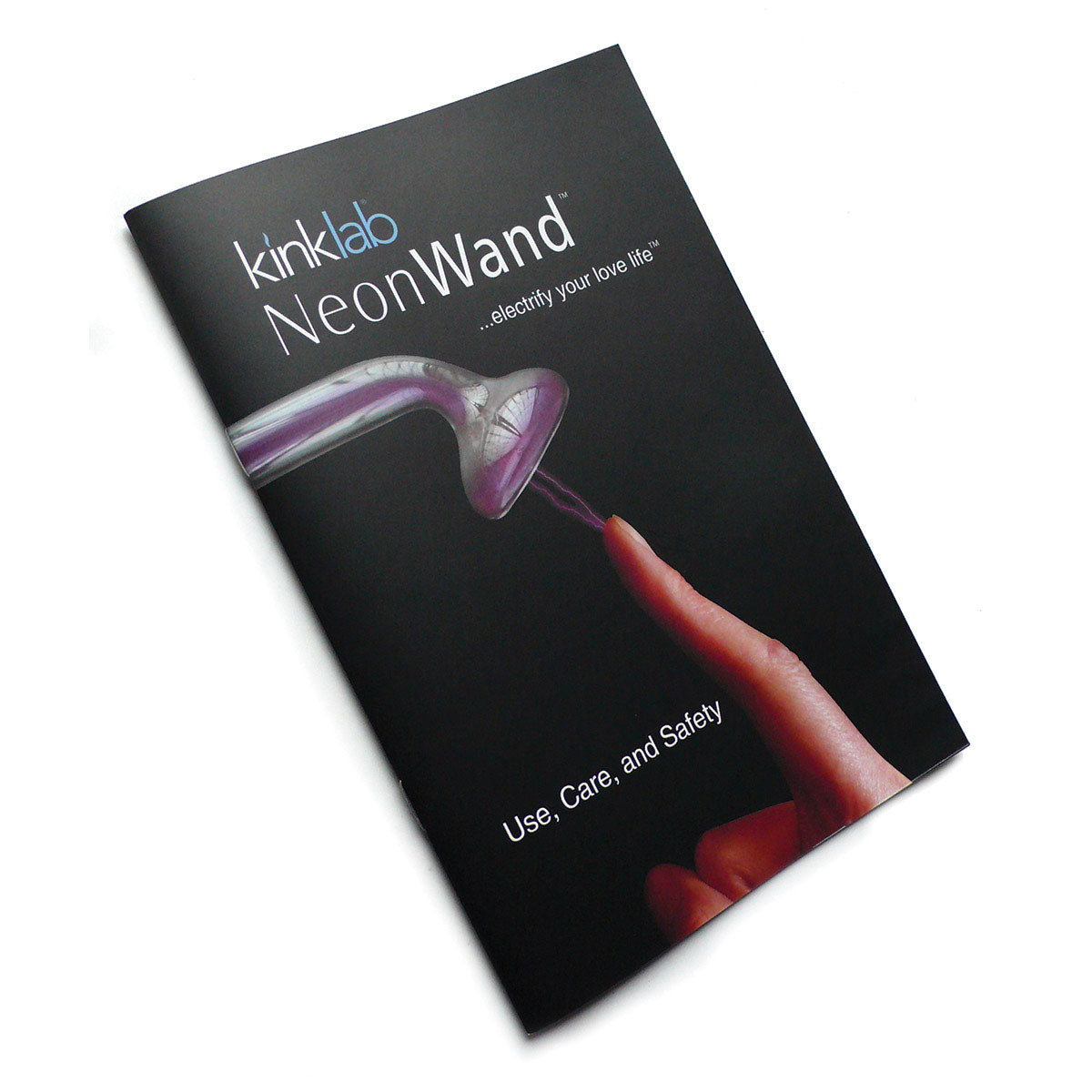 KinkLab Neon Wand Electrosex Kit ( White handle/Purple Elec) - Zateo Joy