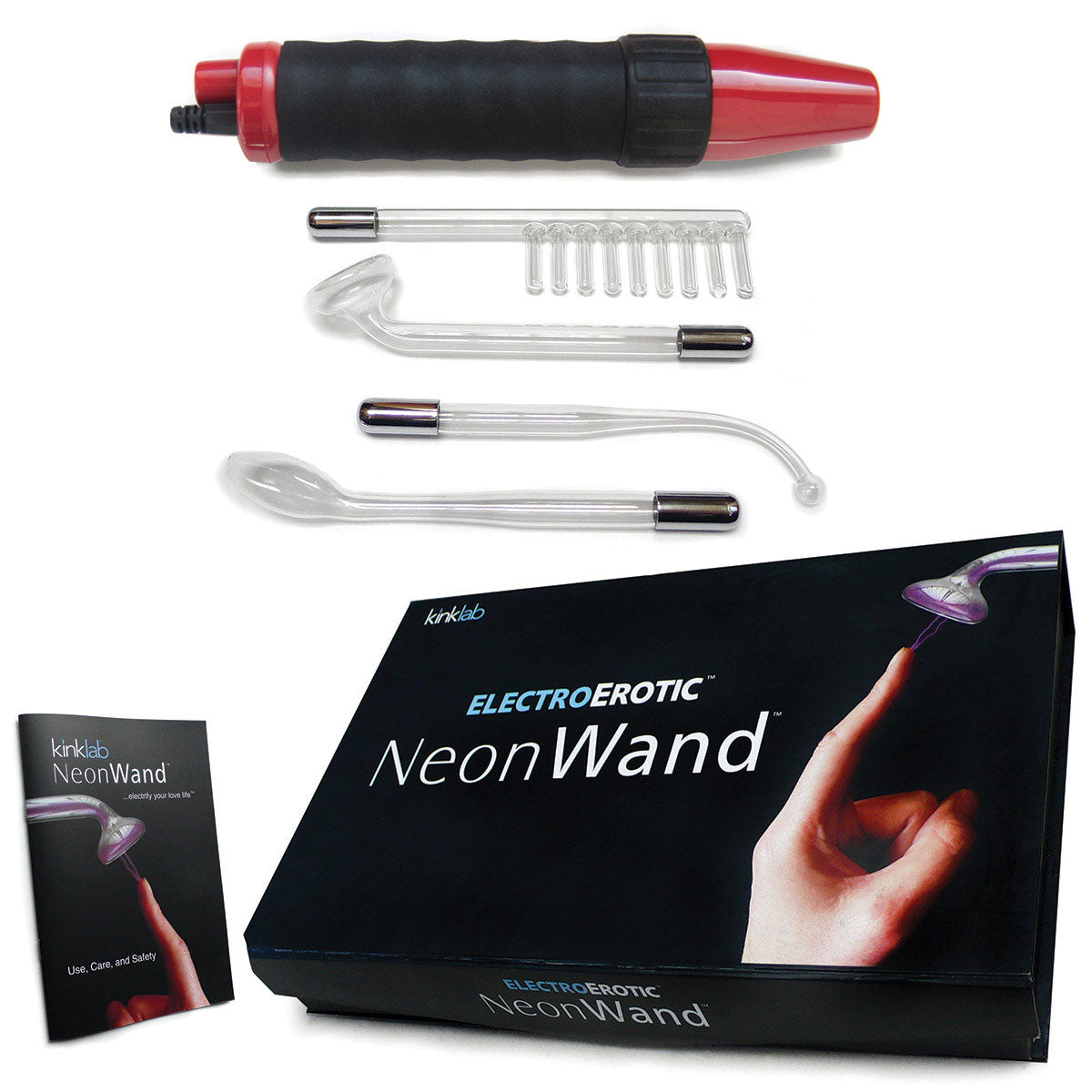 Kinklab Neon Wand - Red Handle/ Red Elec - Zateo Joy