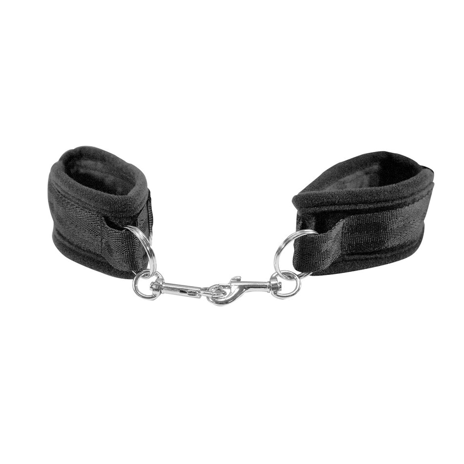 Sportsheets Sex & Mischief Beginner's Handcuffs Black - Zateo Joy