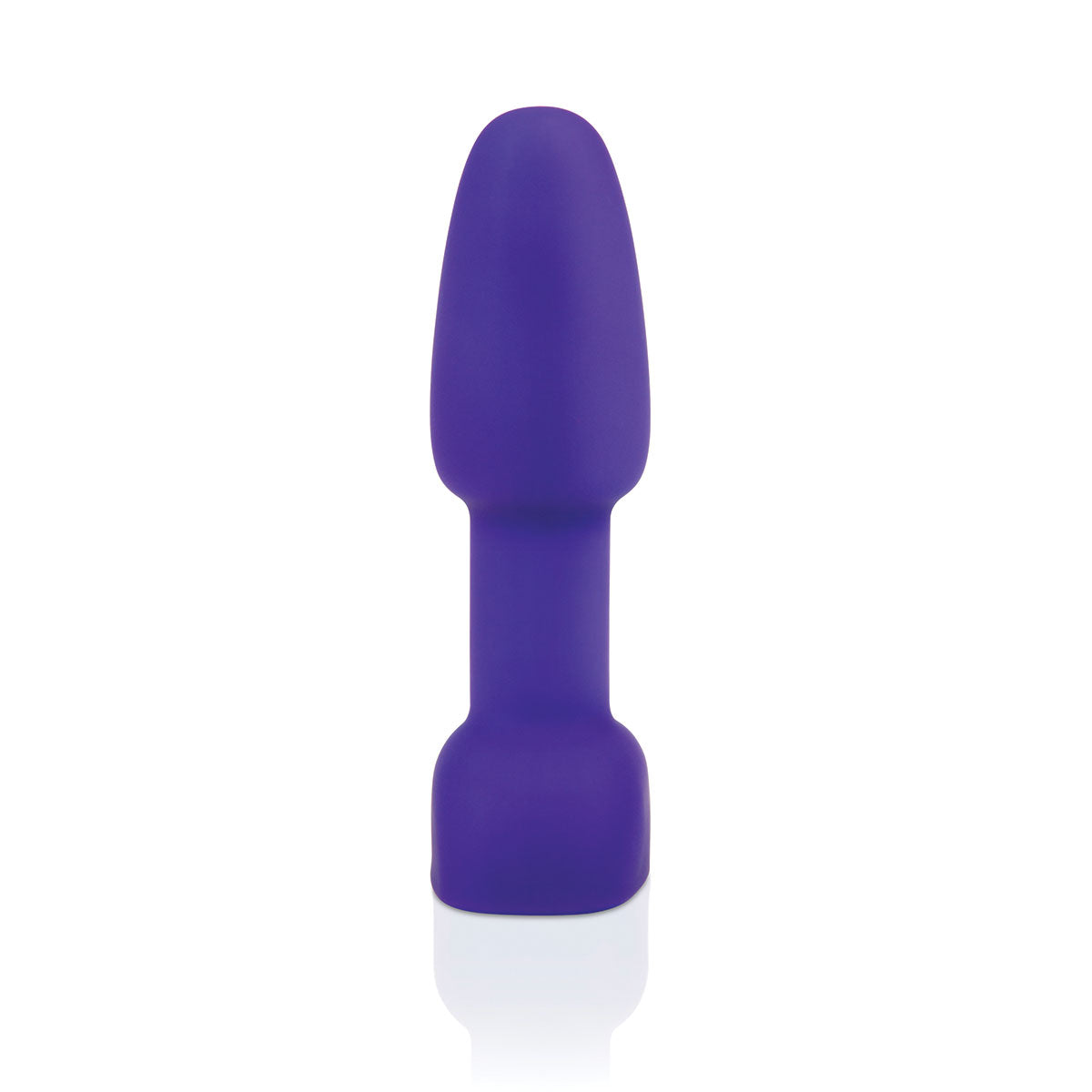 b-Vibe Rimming Petite Vibrating Silicone Anal Plug with Rotating Beads Purple - Zateo Joy