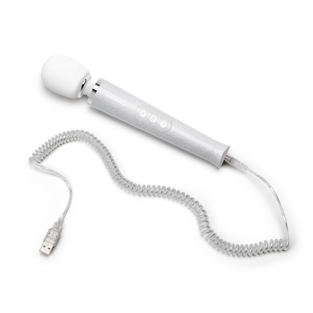 Le Wand All That Glimmers Petite Rechargeable Vibrating Massager Special Edition Set White - Zateo Joy