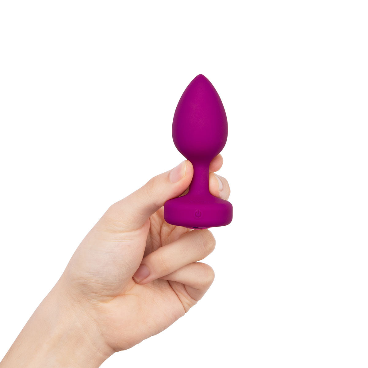 b-Vibe Vibrating Jewel Rechargeable Remote-Controlled Anal Plug with Gem Base Pink Ruby S/M - Zateo Joy
