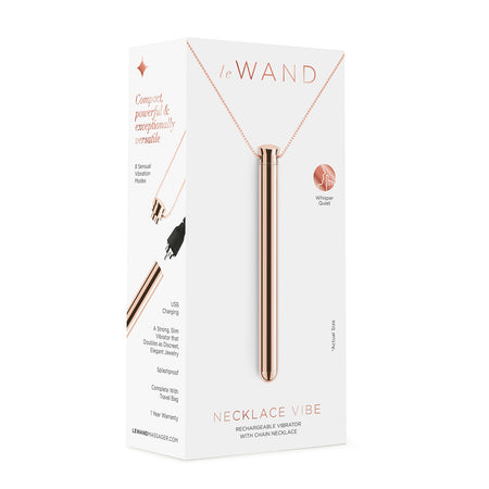 Le Wand Vibrating Necklace - Rose Gold - Zateo Joy