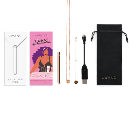 Le Wand Vibrating Necklace - Rose Gold - Zateo Joy