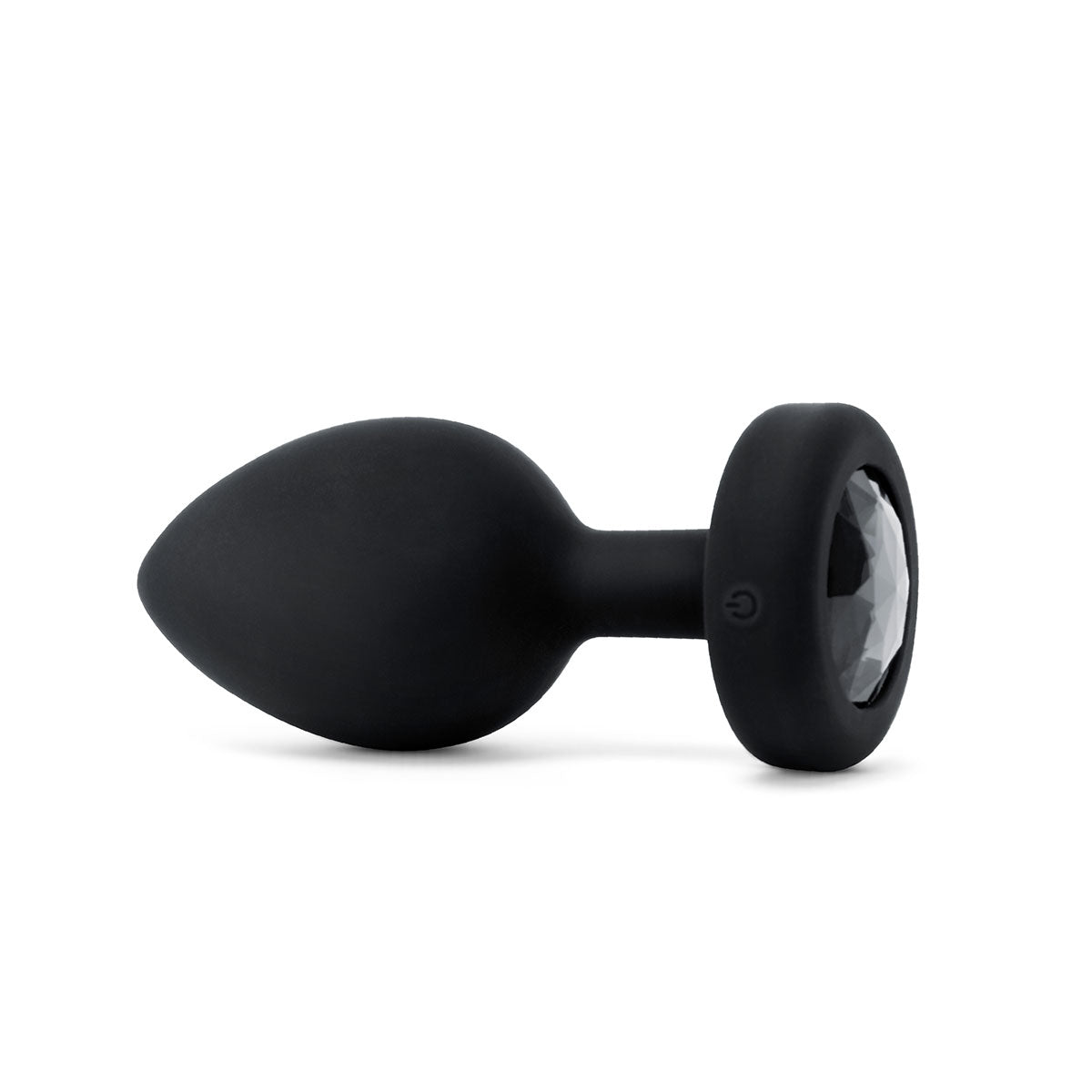 b-Vibe Vibrating Jewel Rechargeable Remote-Controlled Anal Plug with Gem Base Black Diamond XXL - Zateo Joy