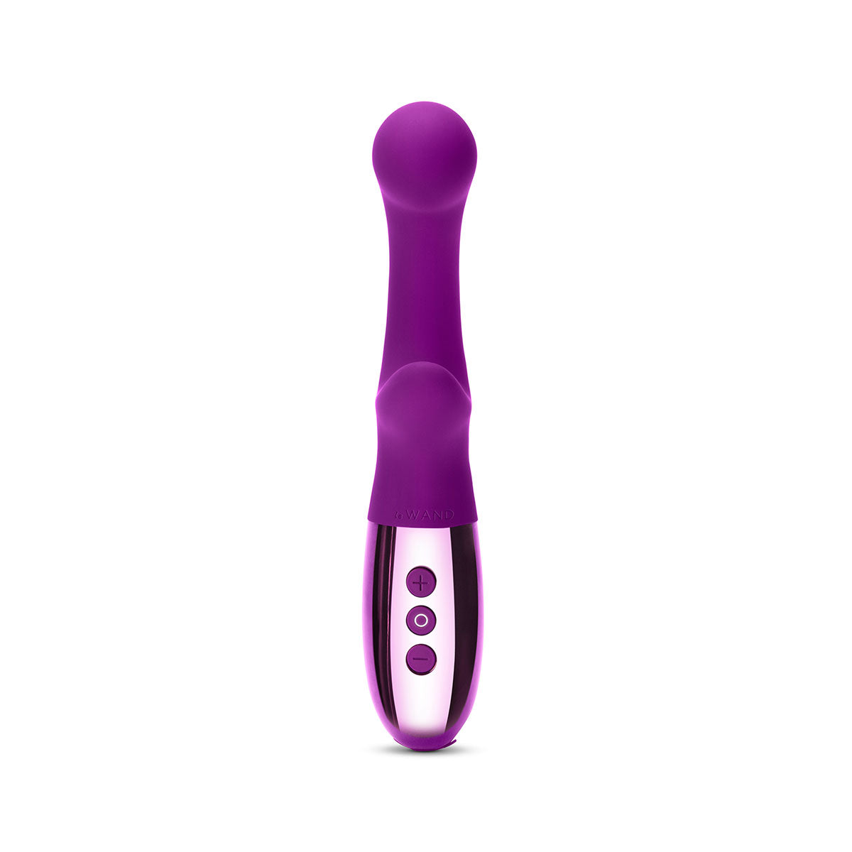 Le Wand XO Rechargeable Double-Motor Wave Silicone Dual Stimulation Vibrator Dark Cherry - Zateo Joy