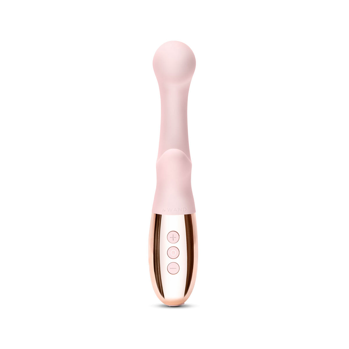 Le Wand XO Rechargeable Wave Silicone Dual Stimulation Vibrator Rose Gold - Zateo Joy