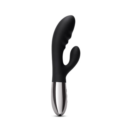 Le Wand Blend Rechargeable Double-Motor Silicone Rabbit Vibrator Black - Zateo Joy