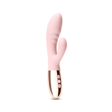 Le Wand Blend Rechargeable Double-Motor Silicone Rabbit Vibrator Rose Gold - Zateo Joy