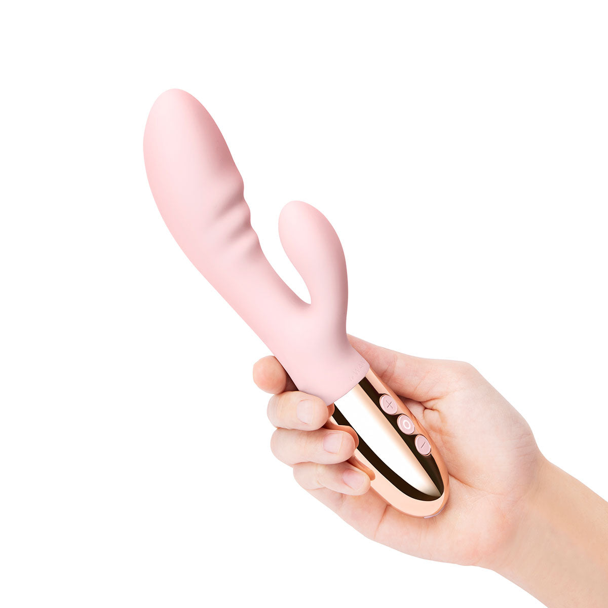 Le Wand Blend Rechargeable Double-Motor Silicone Rabbit Vibrator Rose Gold - Zateo Joy