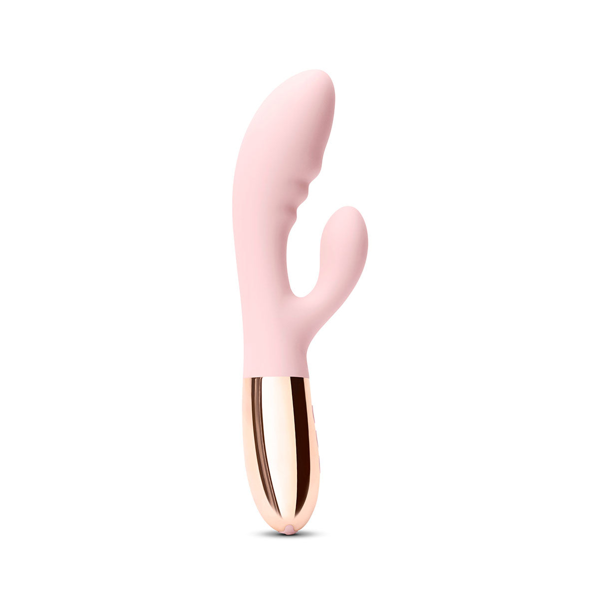 Le Wand Blend Rechargeable Double-Motor Silicone Rabbit Vibrator Rose Gold - Zateo Joy