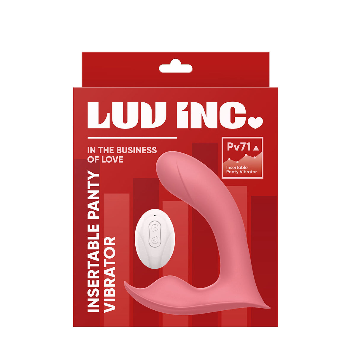 Luv Inc Pv71 Insertable Panty Vibrator Coral - Zateo Joy