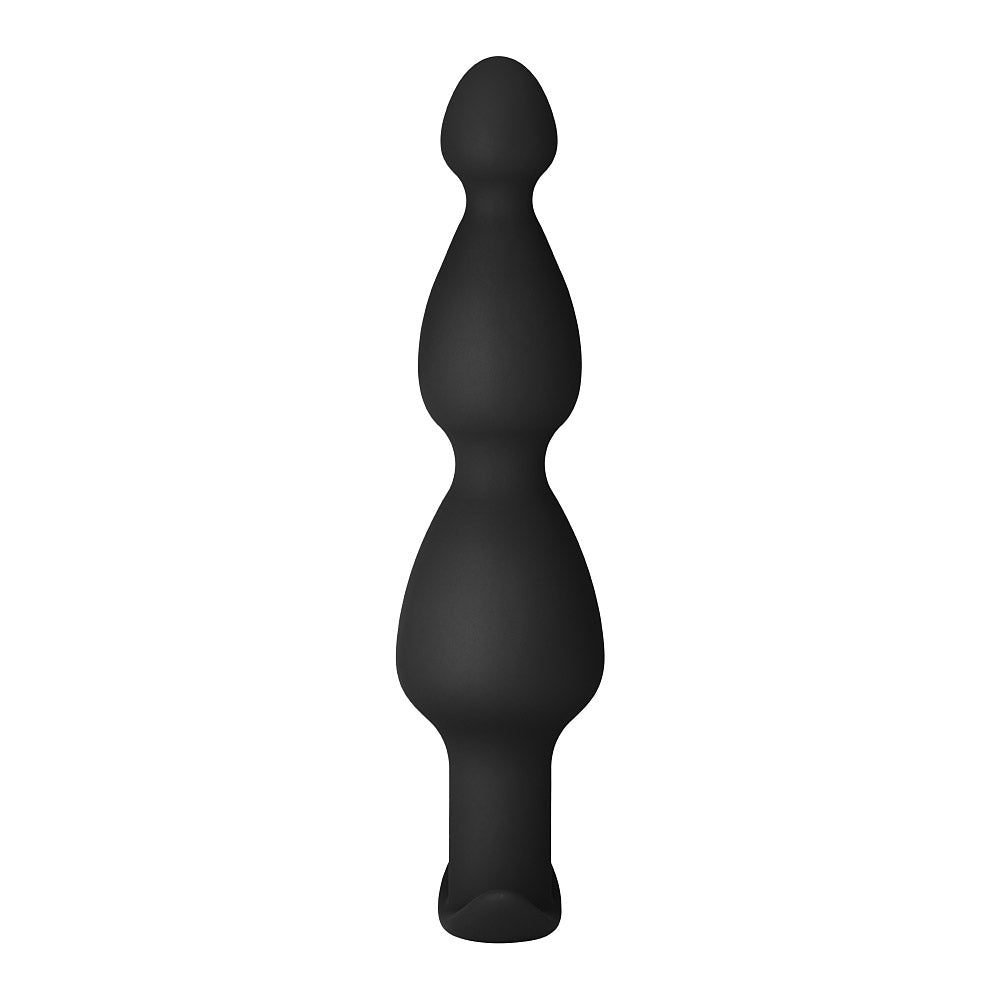 Forto F-52 Cone Beads Silicone Anal Plug Black - Zateo Joy